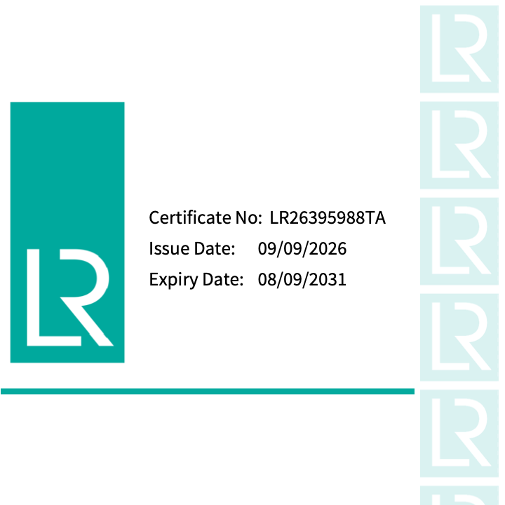 Lloyd's Register Type Approval certificate